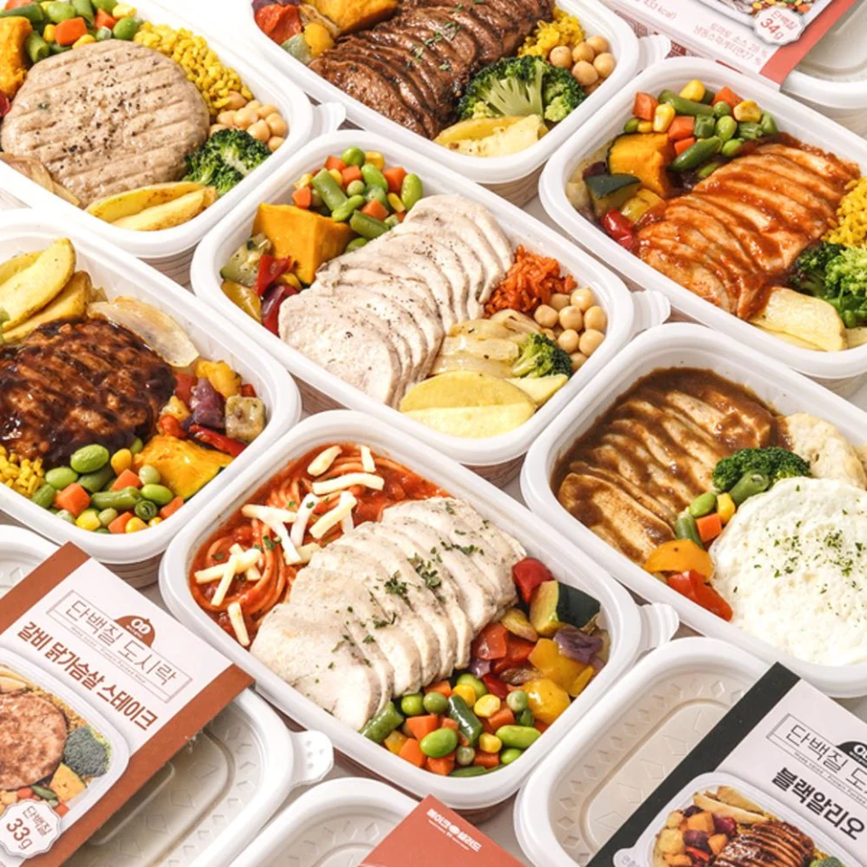 메이크샐러드 단백질 닭가슴살 직장인 벌크업 저당 식단 냉동 도시락 간편식 16종 세트