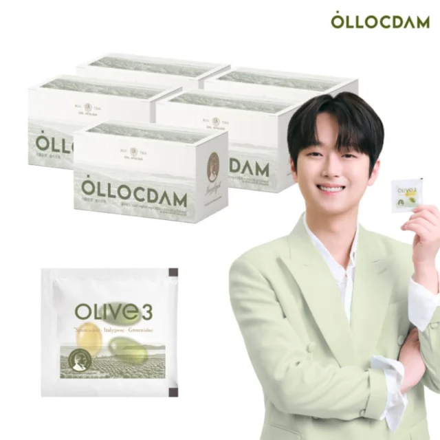 올록담 올리브3 EVOO 올리브오일 캡슐 올리브유 5개월분