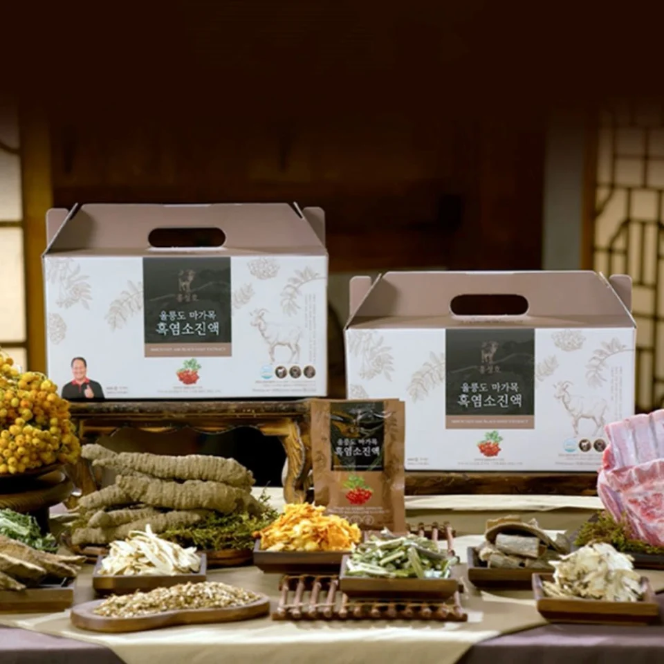 홍성호 울릉도 마가목 흑염소진액 1개월분 국내산 프리미엄 자연방목 엑기스 흑염소즙
